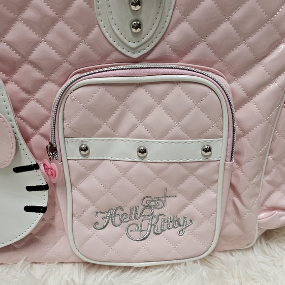 Hello Kitty Sanrio Travel Bag Hand Carry Luggage Cute Gym Bag Kawaii Y2K Pink - Picture 5 of 10